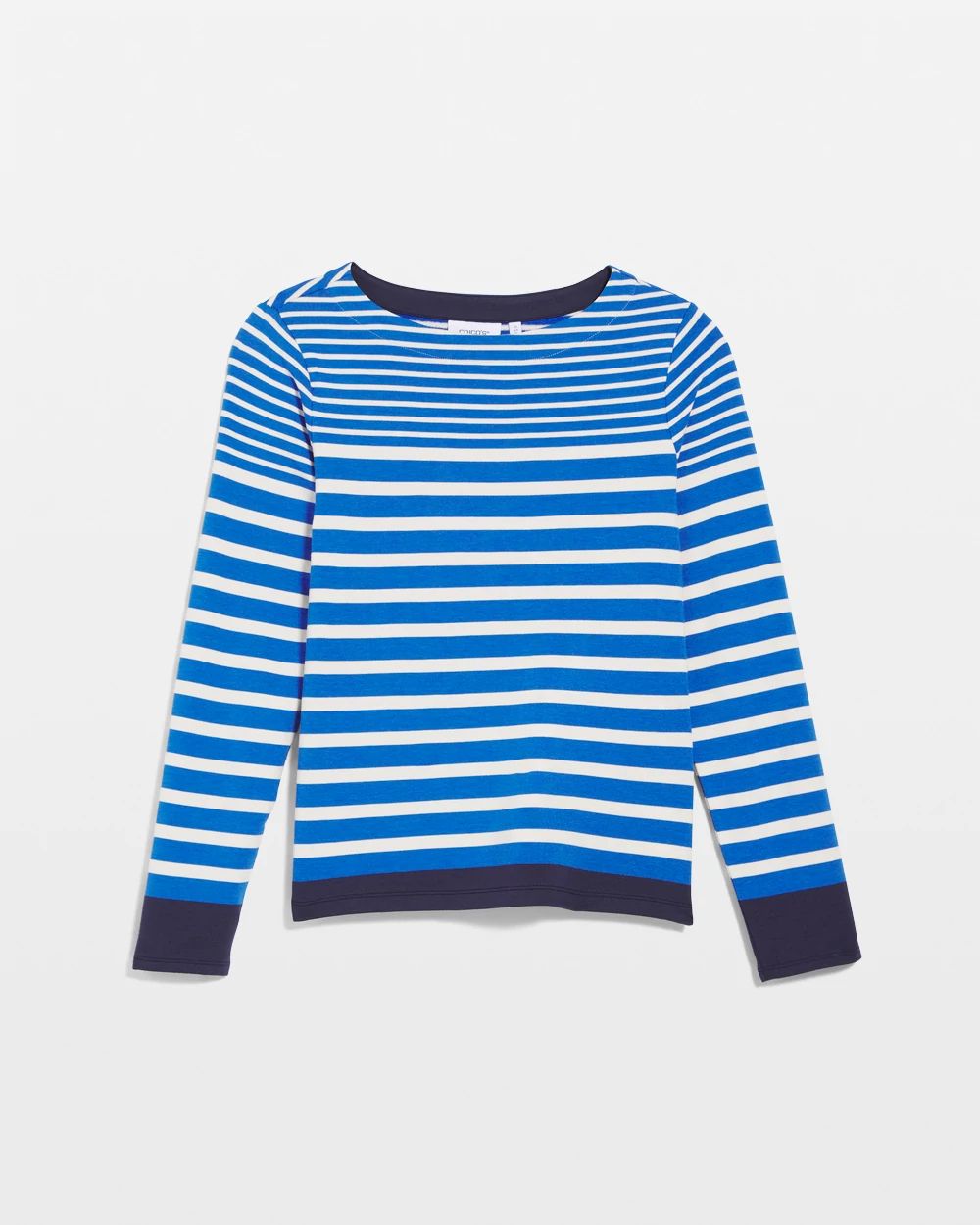 Zenergy® Striped Boatneck Mariner Tee