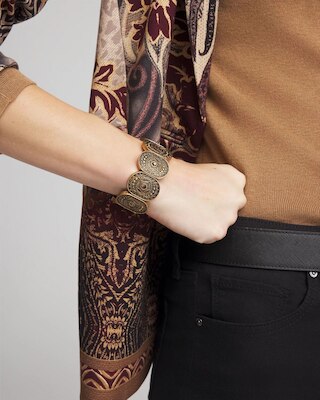 Medallion Stretch Bracelet click to view larger image.