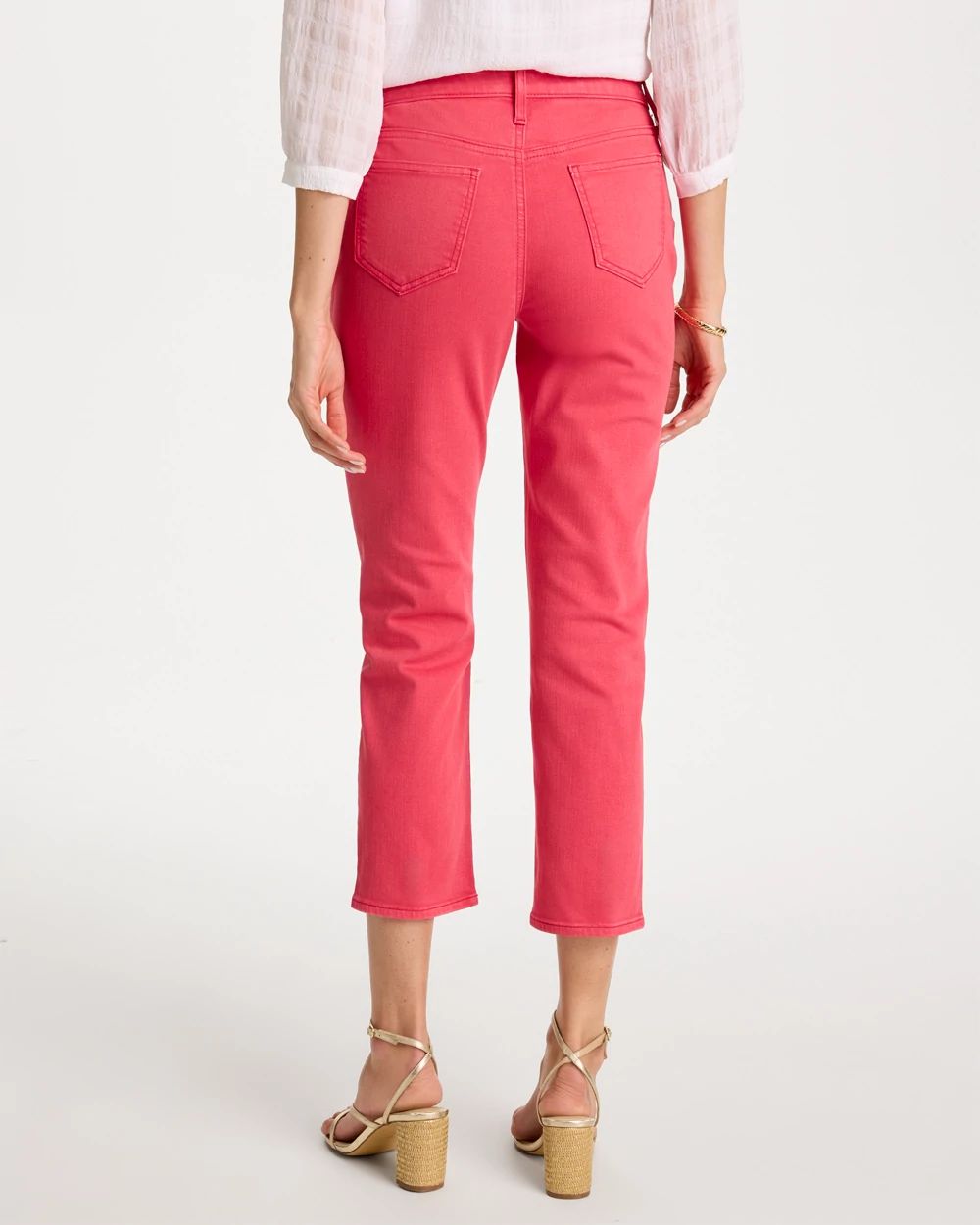 Girlfriend Roll Cuff Crop Jeans