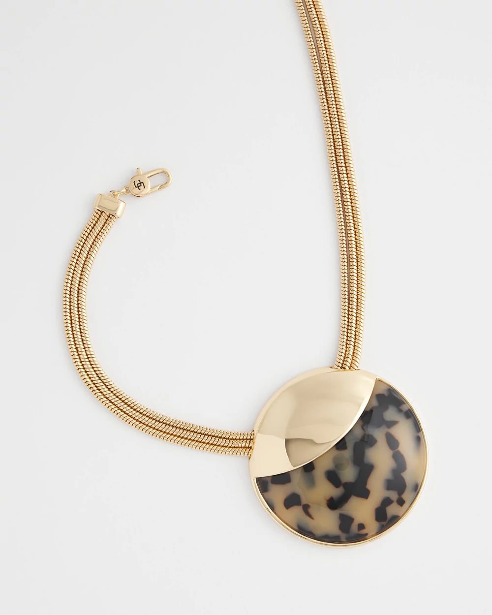 Golden Tortoise Pendant Necklace