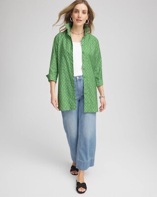 No Iron™ Geo-Print Tunic click to view larger image.