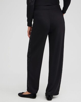 Zenergy Embellished Wide Leg Pants click to view larger image.