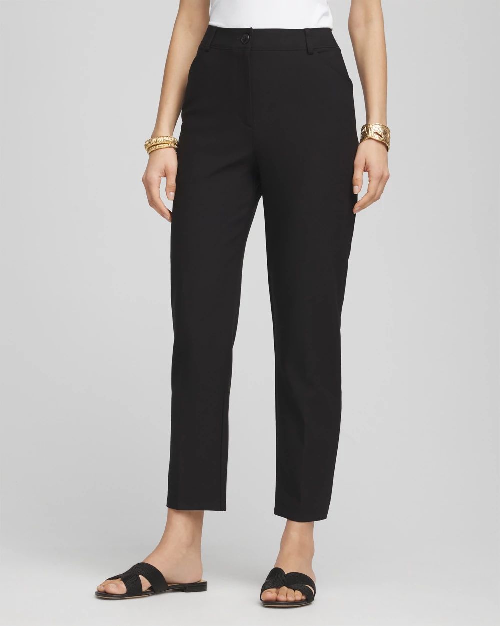 Petite Juliet Straight Ankle Pants