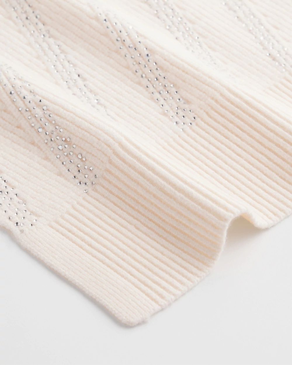 Embellished Striped Scarf