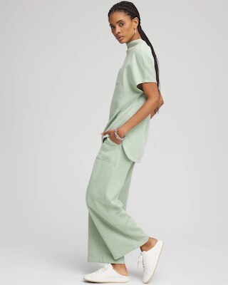 Zenergy® Beach Slub Cropped Pants click to view larger image.