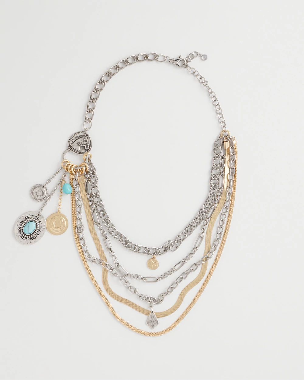 Equestrian Mixed-Metal Multistrand Necklace