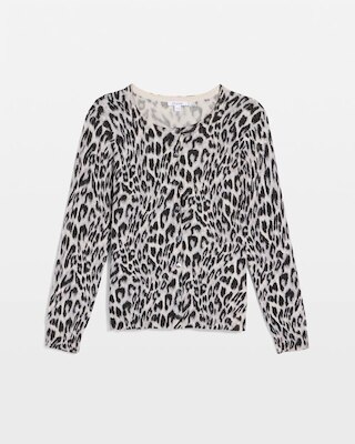 Animal Crewneck Cardigan click to view larger image.