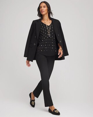 Lightweight Juliet Straight Ankle Pants click to view larger image.