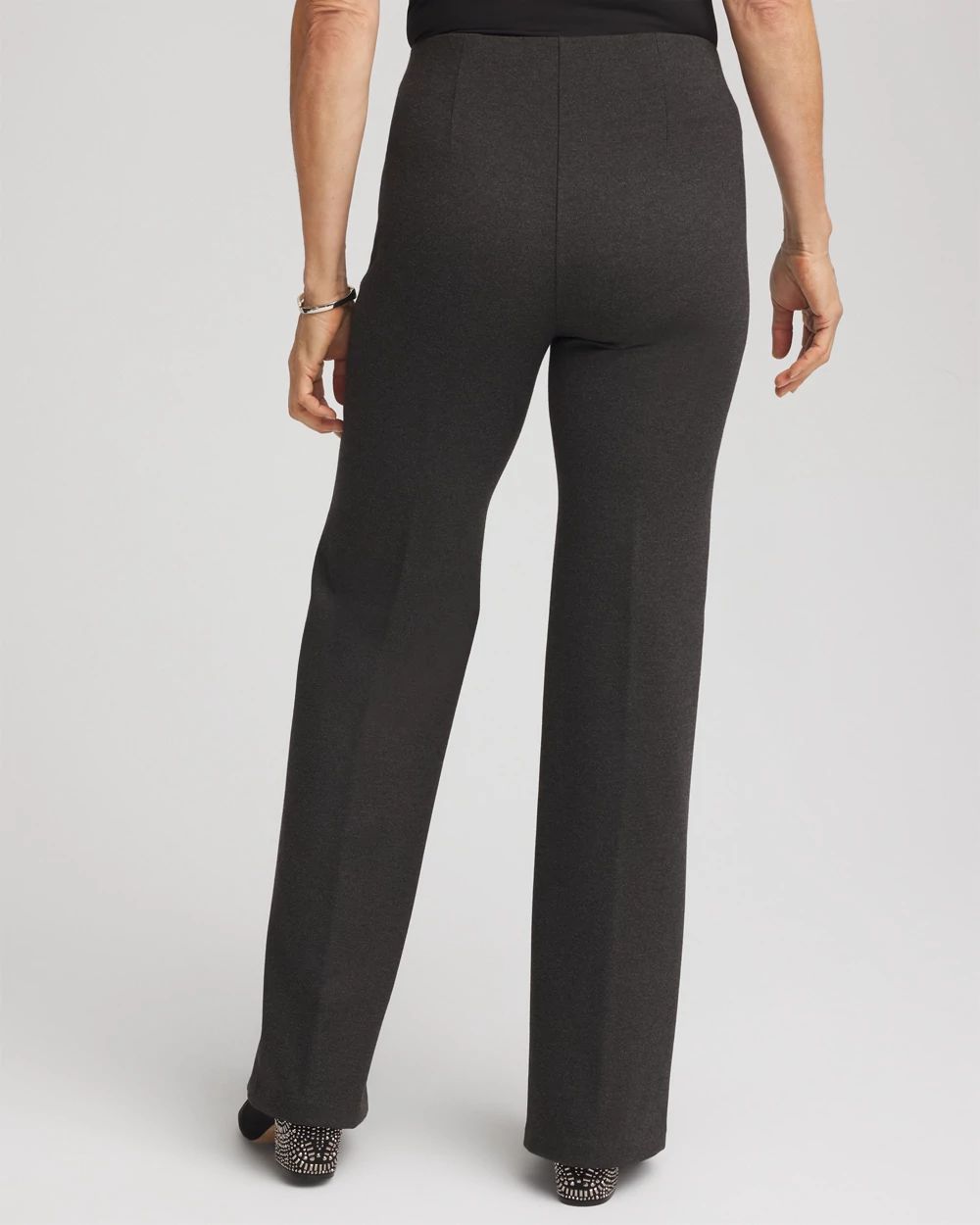 Petite Juliet Wide Full-Length Ponte Pants click to view larger image.