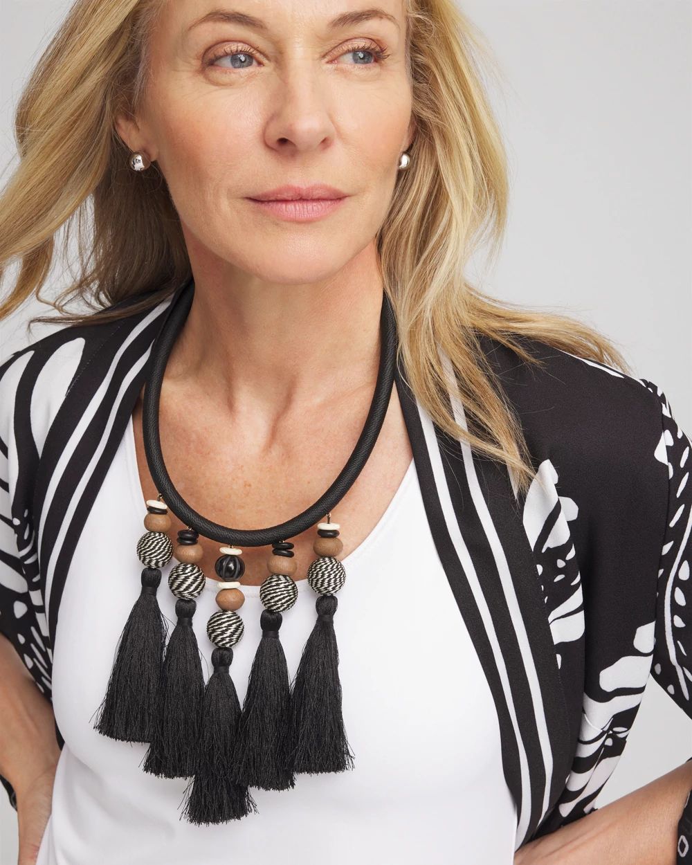 Chico's Originals Tassel Statement Necklace
