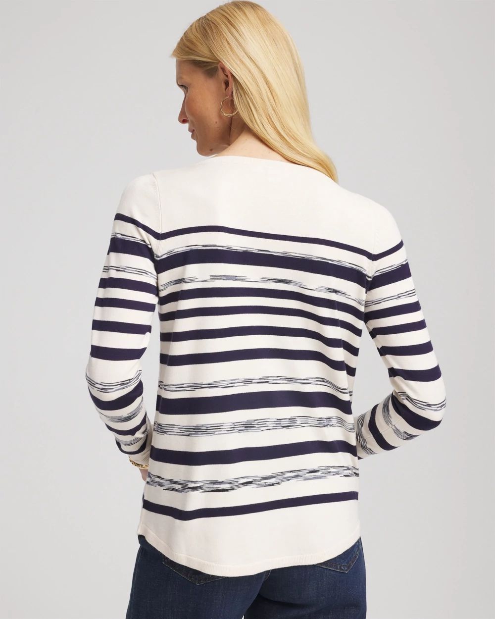 Ella Striped Bateau Pullover Sweater