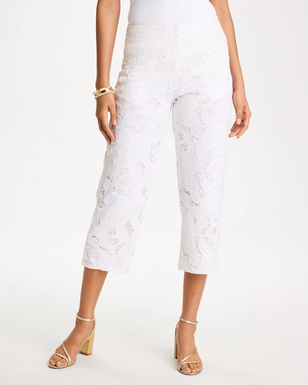Lace Cropped Pants