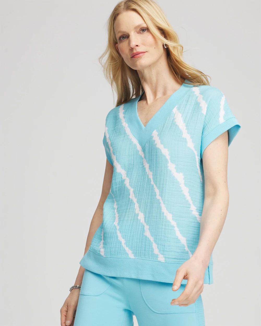 Zenergy® Tie-Dye Gauze Top