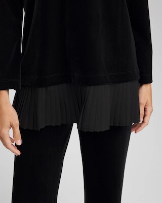 Travelers™ Chiffon Hem Velvet Tunic click to view larger image.