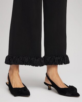 Travelers™ Collection Fringe Hem Cropped Pants click to view larger image.