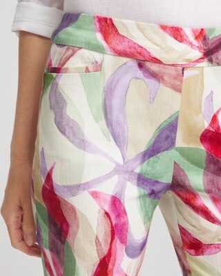 Brigitte™ Slub Slim Cropped Pants click to view larger image.