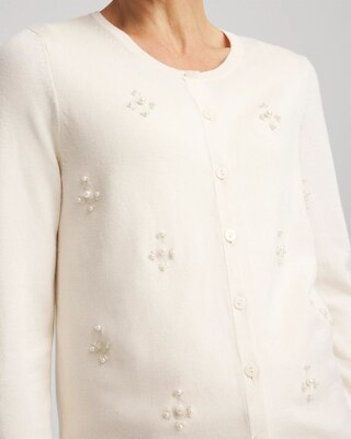 Embellished Crewneck Cardigan click to view larger image.