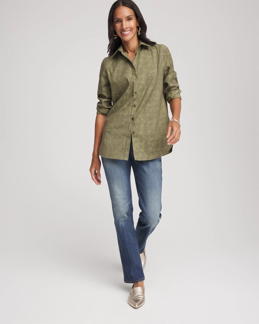 No Iron™ Jacquard Shirt