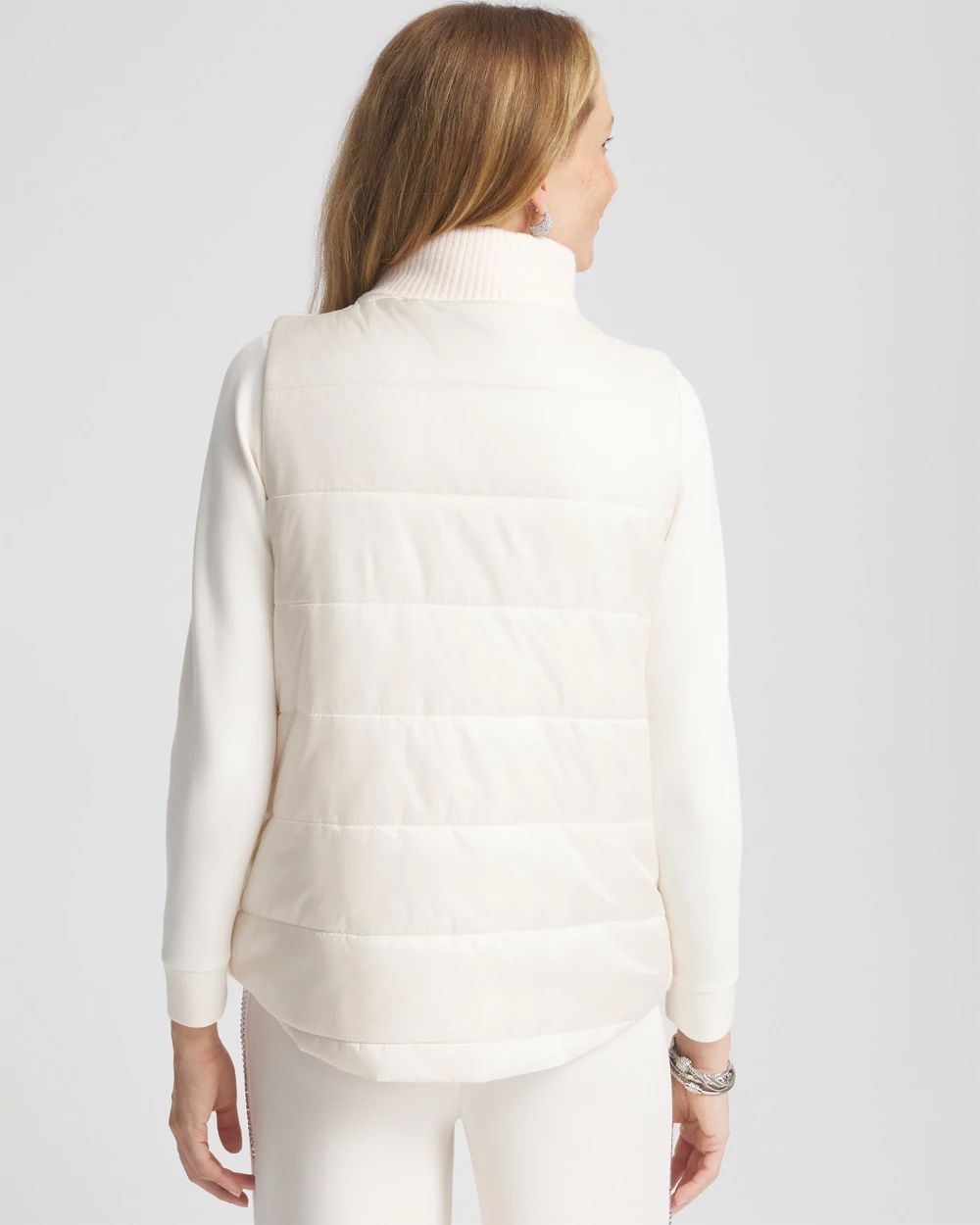 Zenergy® Luxe Ribbed-Knit Puffer Vest