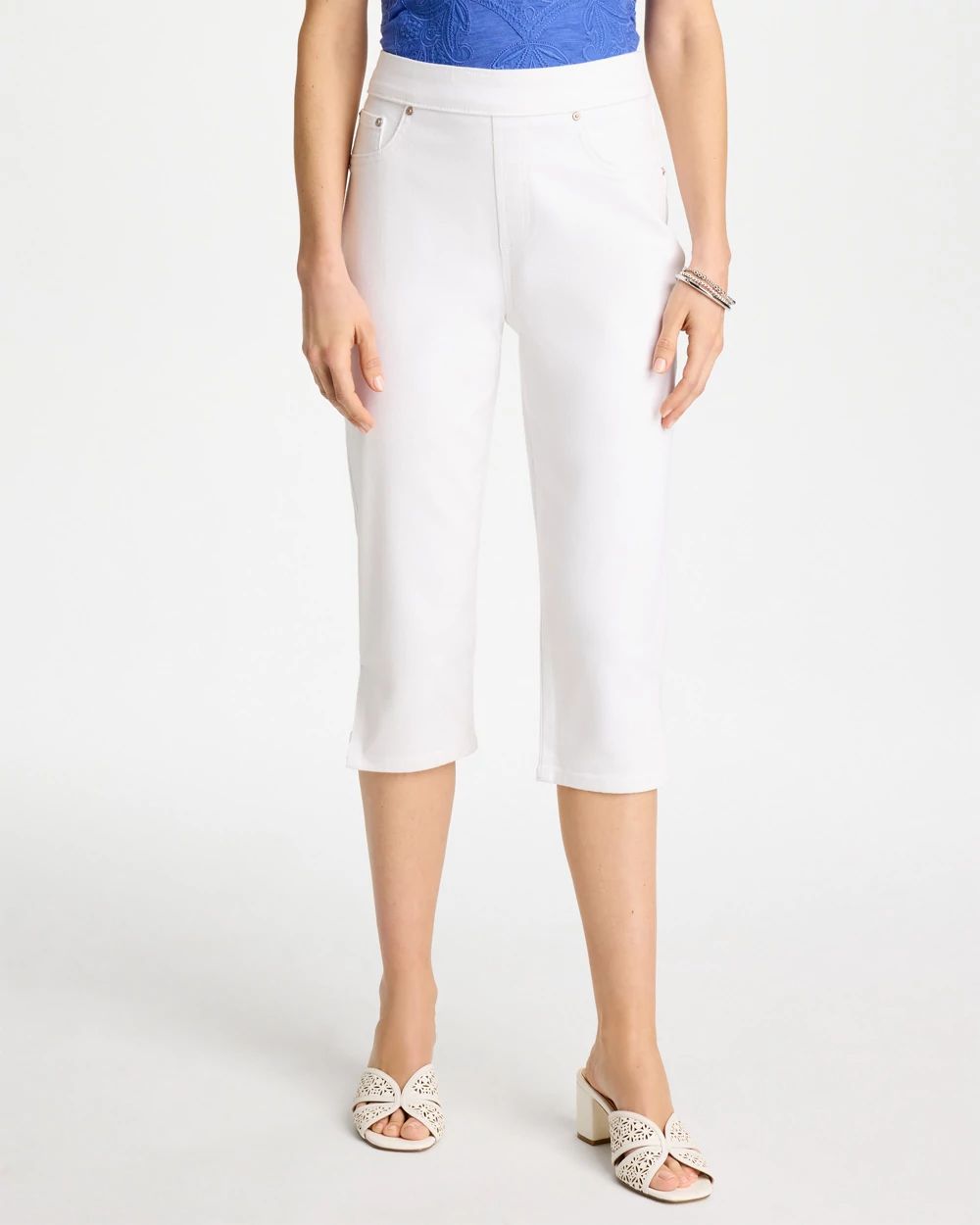 Pull-On Capri Jeans