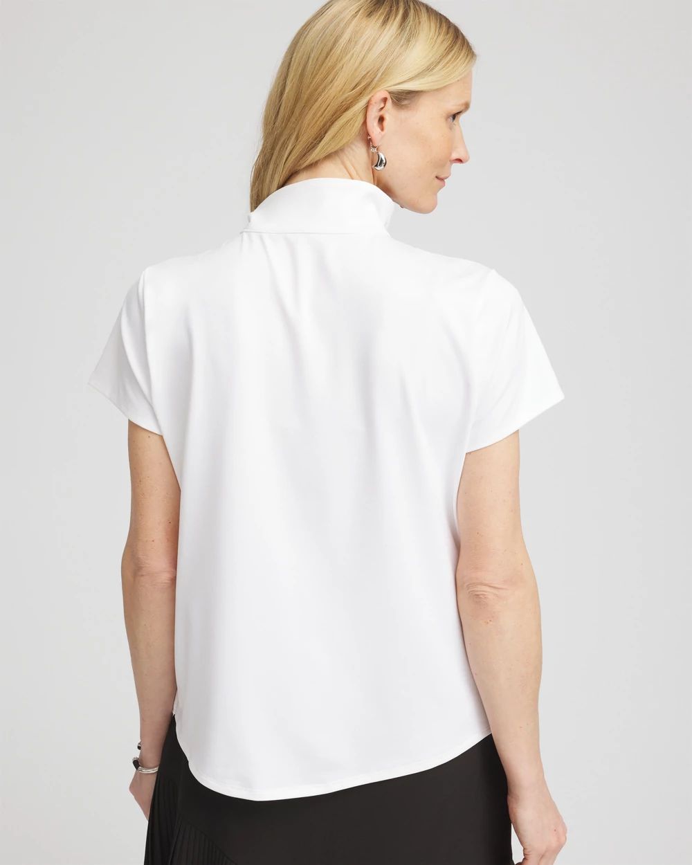 Zenergy® UPF Mockneck Short-Sleeve Top click to view larger image.