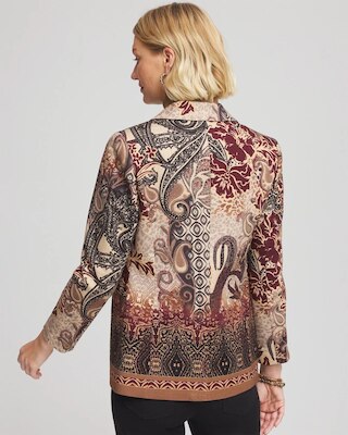 Artisanal Print Ponte Blazer click to view larger image.