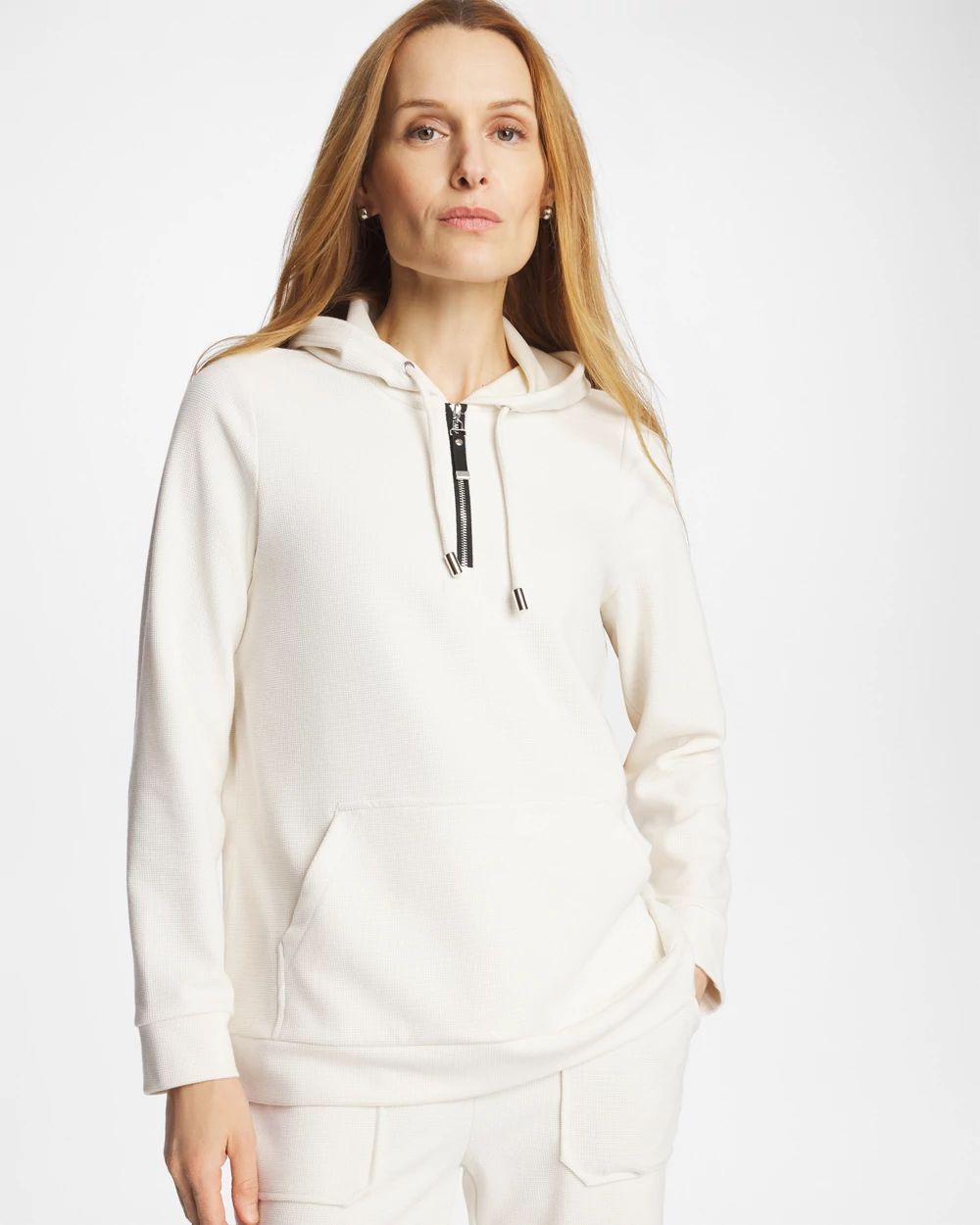Zenergy® Soft Waffle Hooded Top click to view larger image.