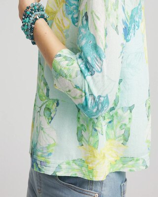 Tropical Summer Romance Short Cardigan click to view larger image.