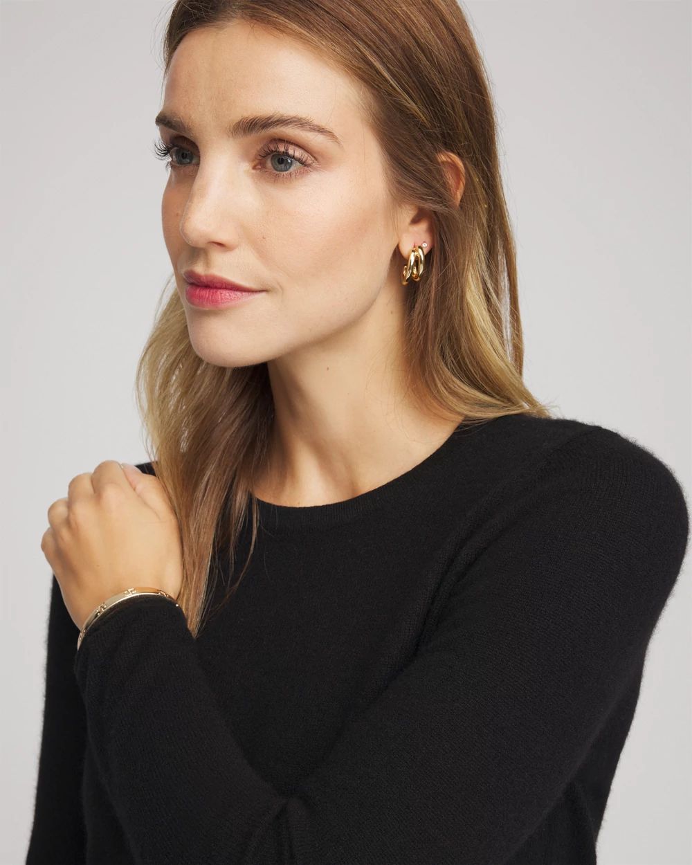 Crewneck Cashmere Pullover Sweater