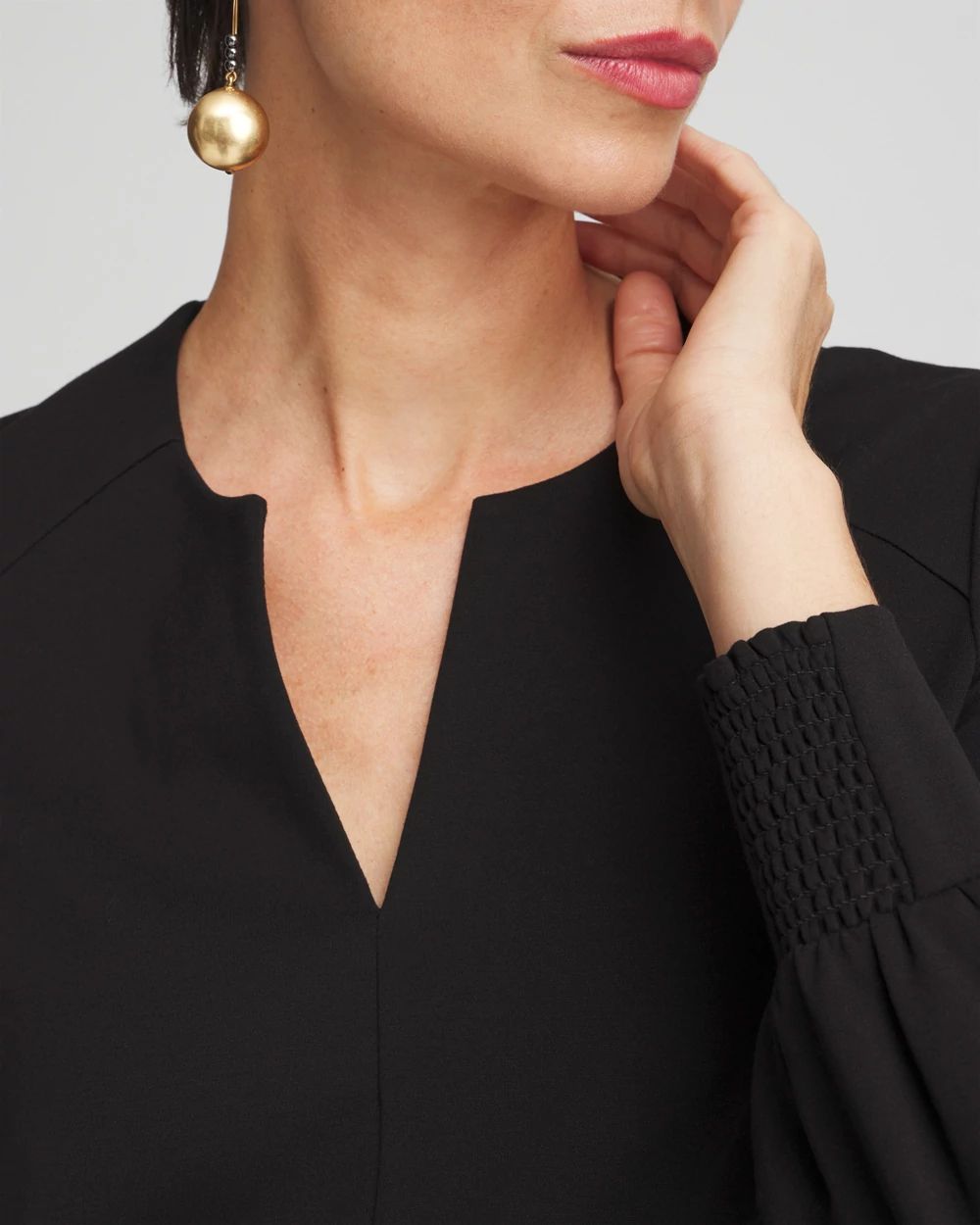 Ponte Notch Neck Tunic