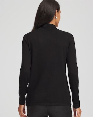 Ella Embellished Mockneck Sweater click to view larger image.