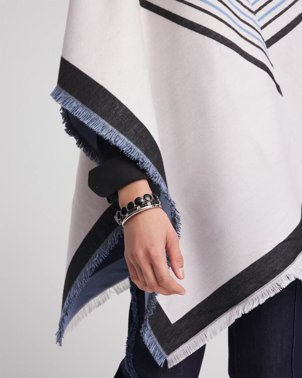 Woven Reversible Ruana click to view larger image.