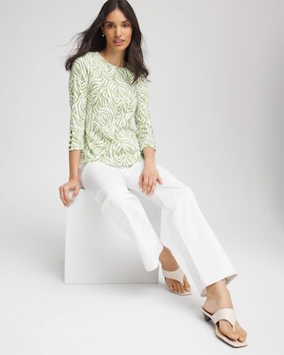 Pima Button Sleeve Tee click to view larger image.