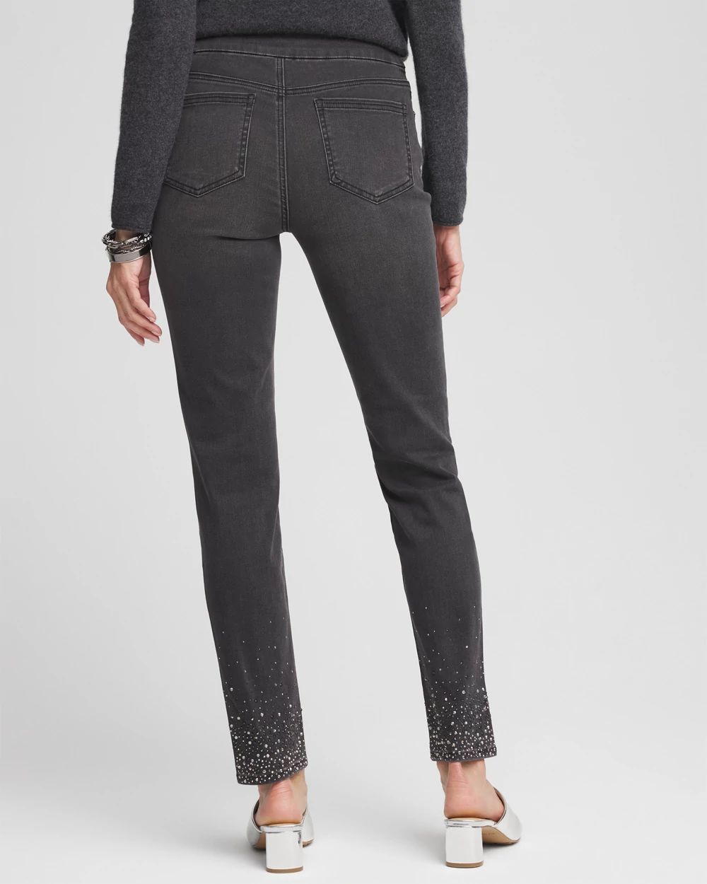Petite Embellished Pull-On Ankle Jeggings click to view larger image.