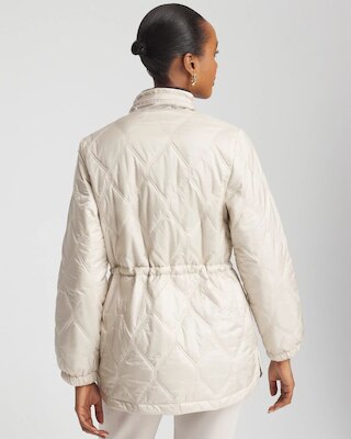 Zenergy® Water-Resistant Quilted Anorak Jacket click to view larger image.