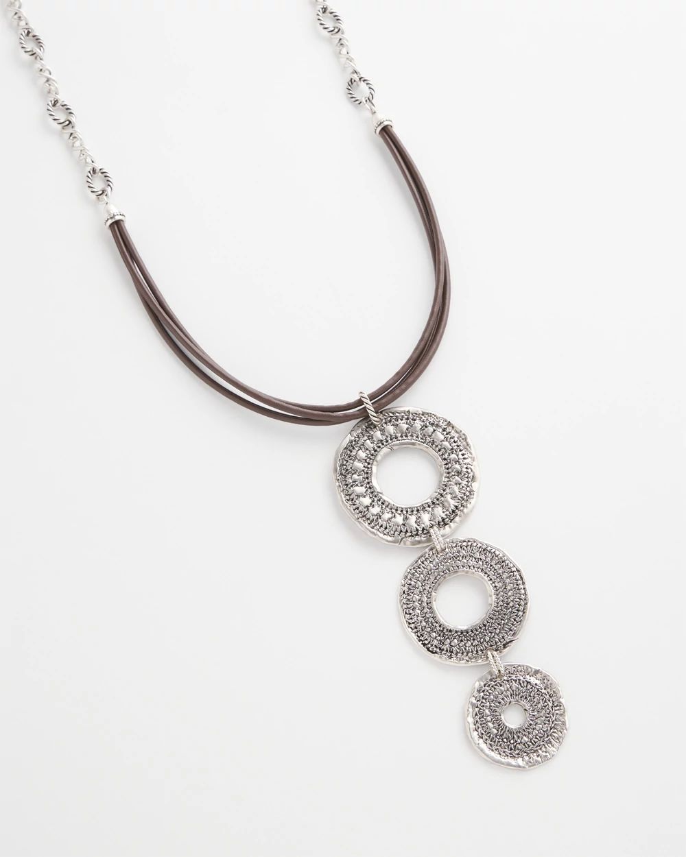 Triple Medallion Pendant Necklace