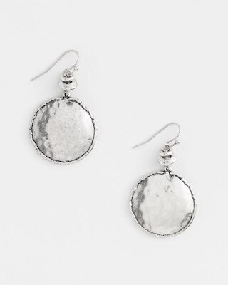 Tayla Drop Silver Earrings click to view larger image.