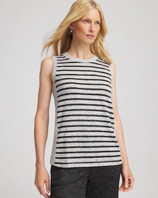 Zenergy® Striped Crewneck Tank