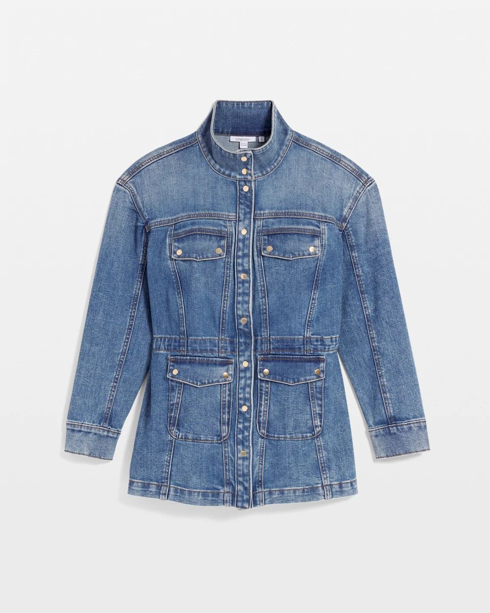 Denim Utility Jacket click to view larger image.
