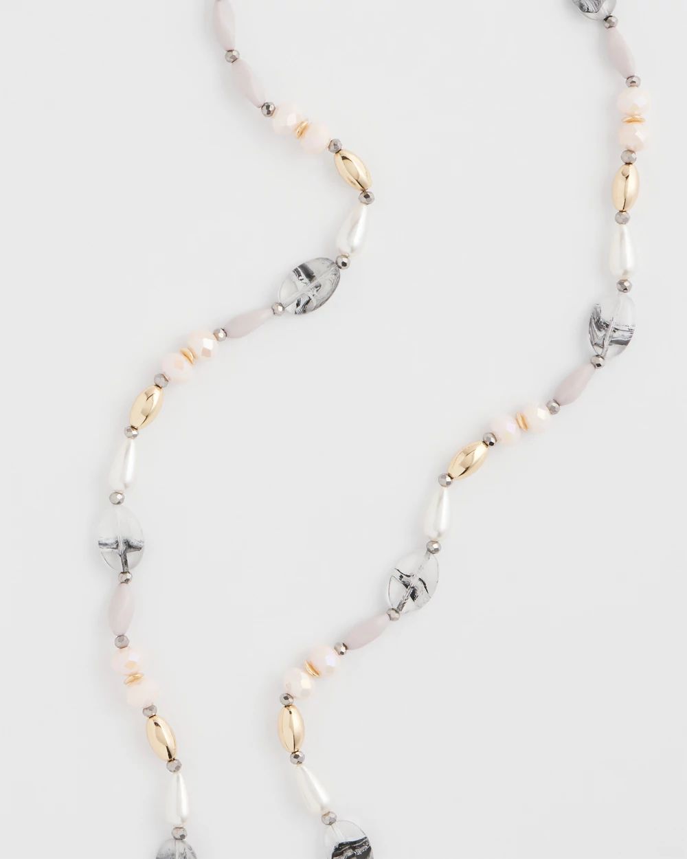 Pink Art Deco Beaded Necklace