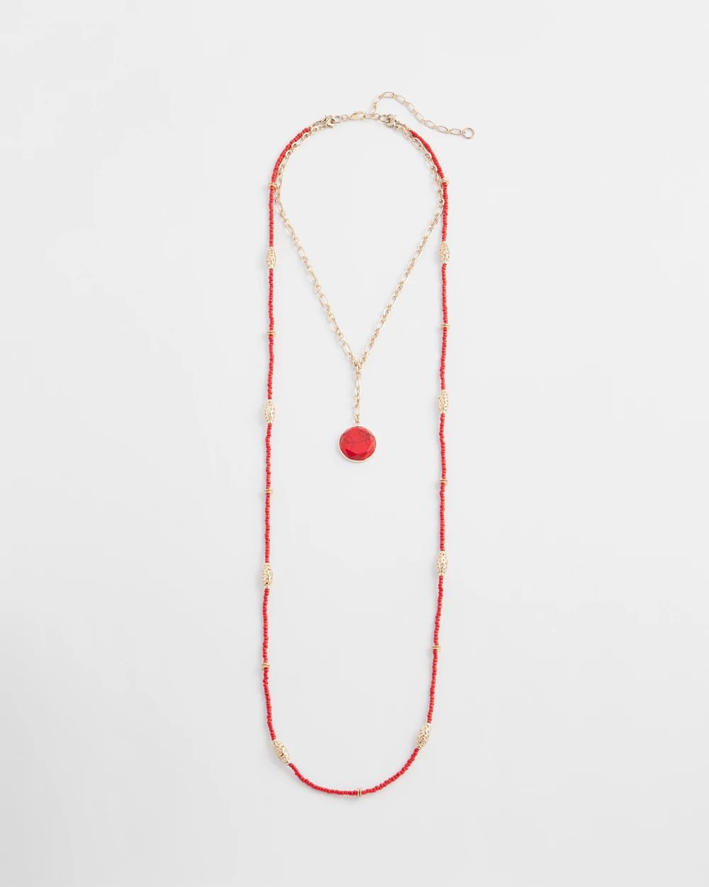 Convertible Beaded Pendant Necklace