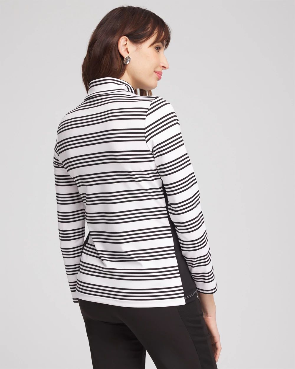 Zenergy® UPF Stripe Long Sleeve Top click to view larger image.