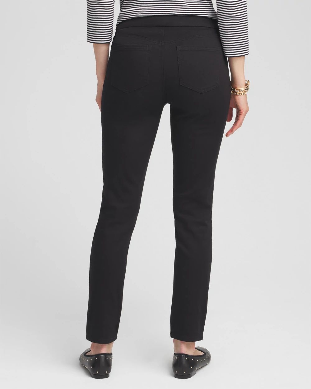 Denim Pull-On Ankle Jeggings