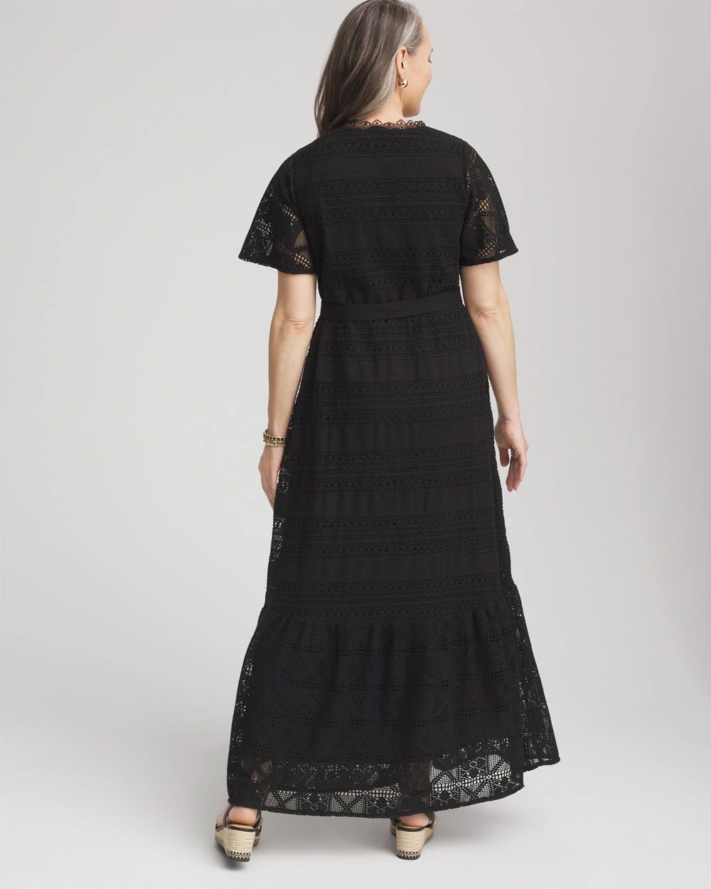 Petite Crochet-Lace Maxi Dress click to view larger image.