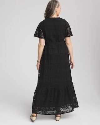 Petite Crochet-Lace Maxi Dress click to view larger image.