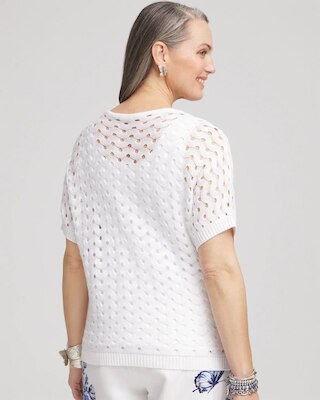 Dolman Pointelle Sweater click to view larger image.