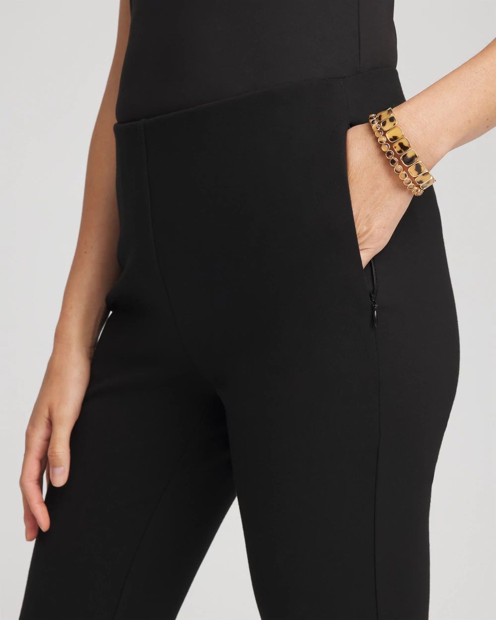 Juliet Slim Cropped Flared Pants click to view larger image.