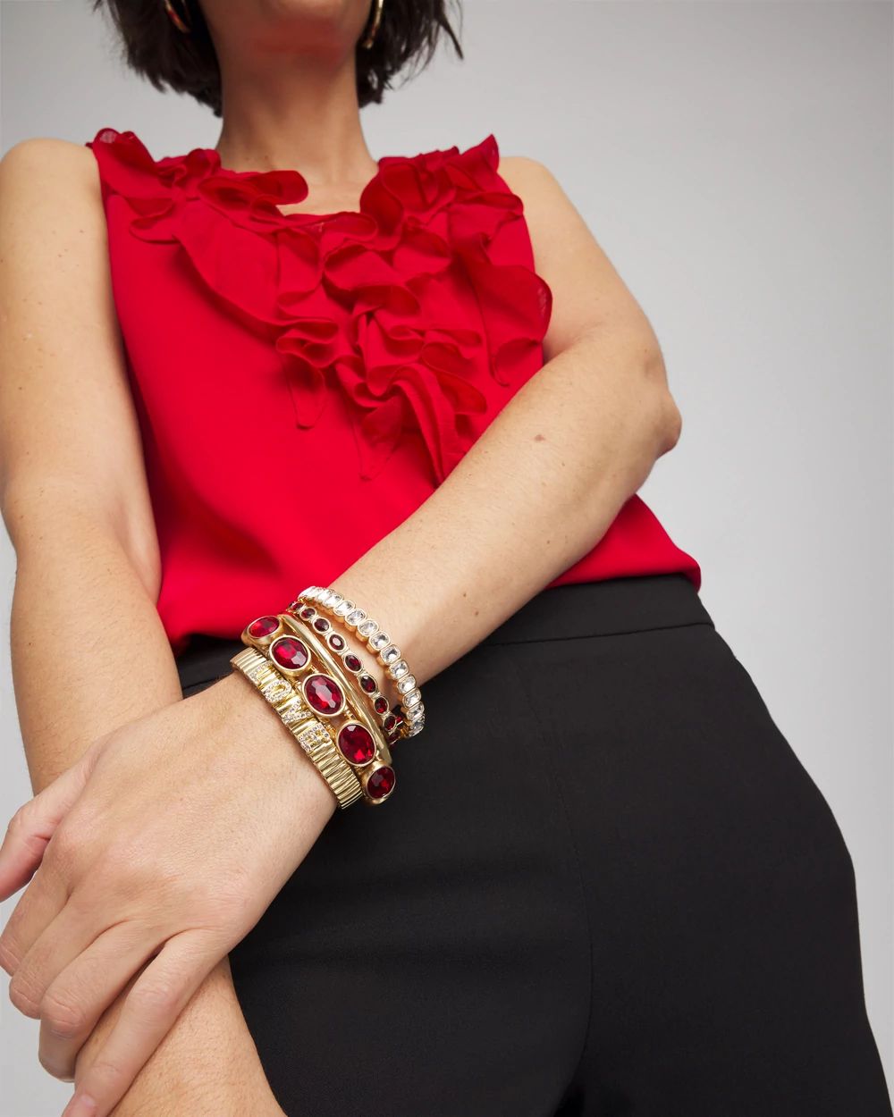 Gold Hinge Bangle click to view larger image.