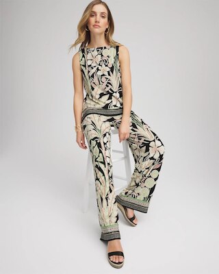 Travelers™ Island-Motif Palazzo Pants click to view larger image.