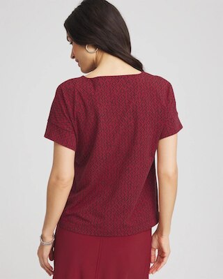 Zenergy® UPF Geo-Print Dolman Top click to view larger image.